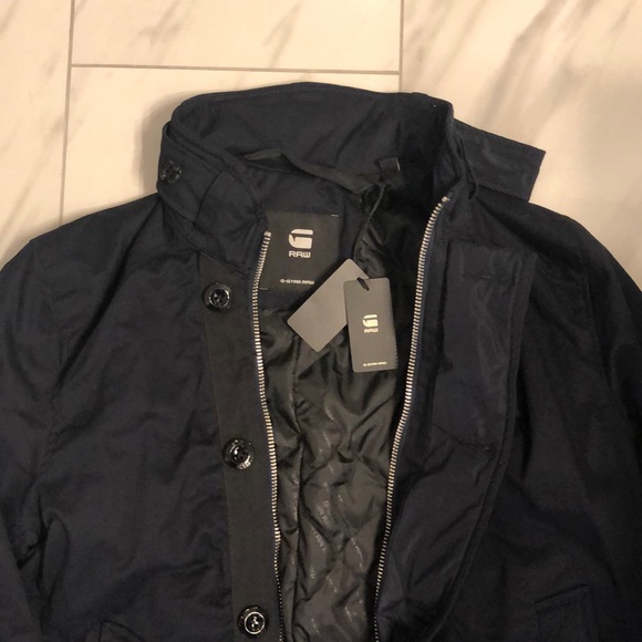NWT Men’s G-Star Raw Premium Padded Trench Coat - Picture 2 of 7